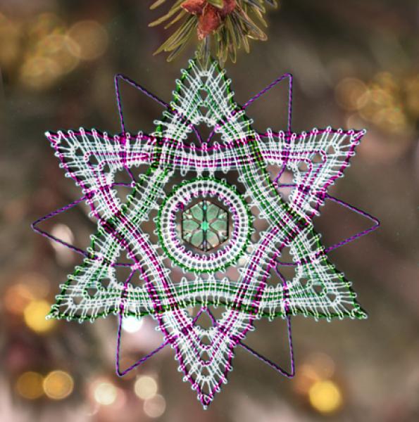 625 Bastel-Set "Schnee-Sternchen 2024"